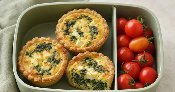 Mini Spinach Quiche